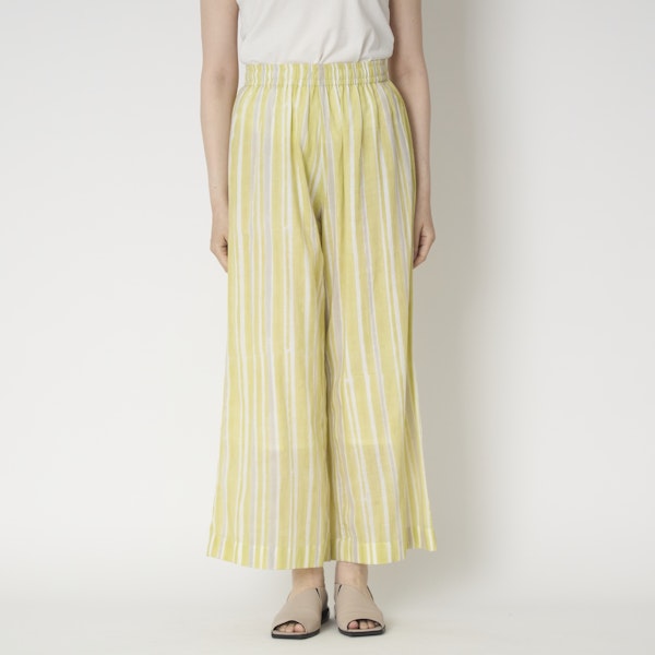 Kilka×kapuwa/風が通るカディーコットンパンツ STRIPE